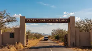 Etosha National Park Namibia Entrance Gate